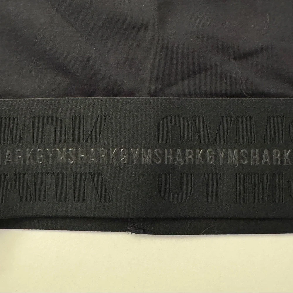 Gymshark Black Crop Top with Long Sleeves Sz Small - Picture 4 of 7